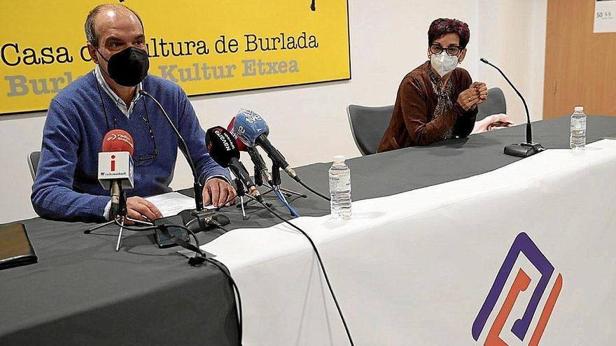 Juan Carlos González Gabari, durante la presentación de Plataforma Osasunista el pasado 20 de enero.