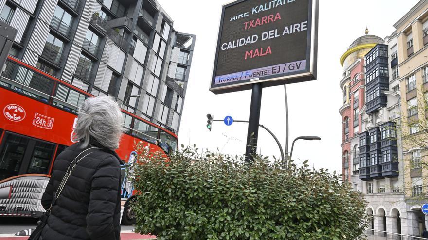 El polvo en suspensión empeora la calidad del aire en Bilbao y recomiendan evitar el deporte al aire libre