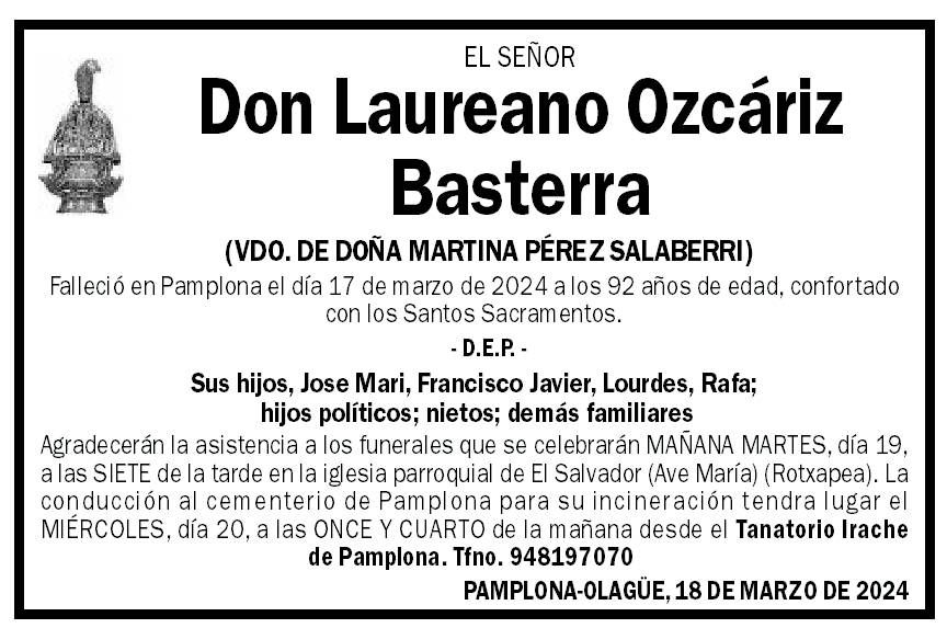 Laureano Ozcáriz Basterra