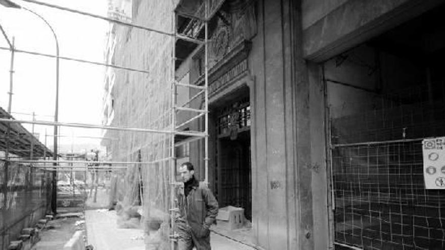 Obras del Archivo Histórico Vasco, cuya apertura está prevista para el año que viene en Bilbao.