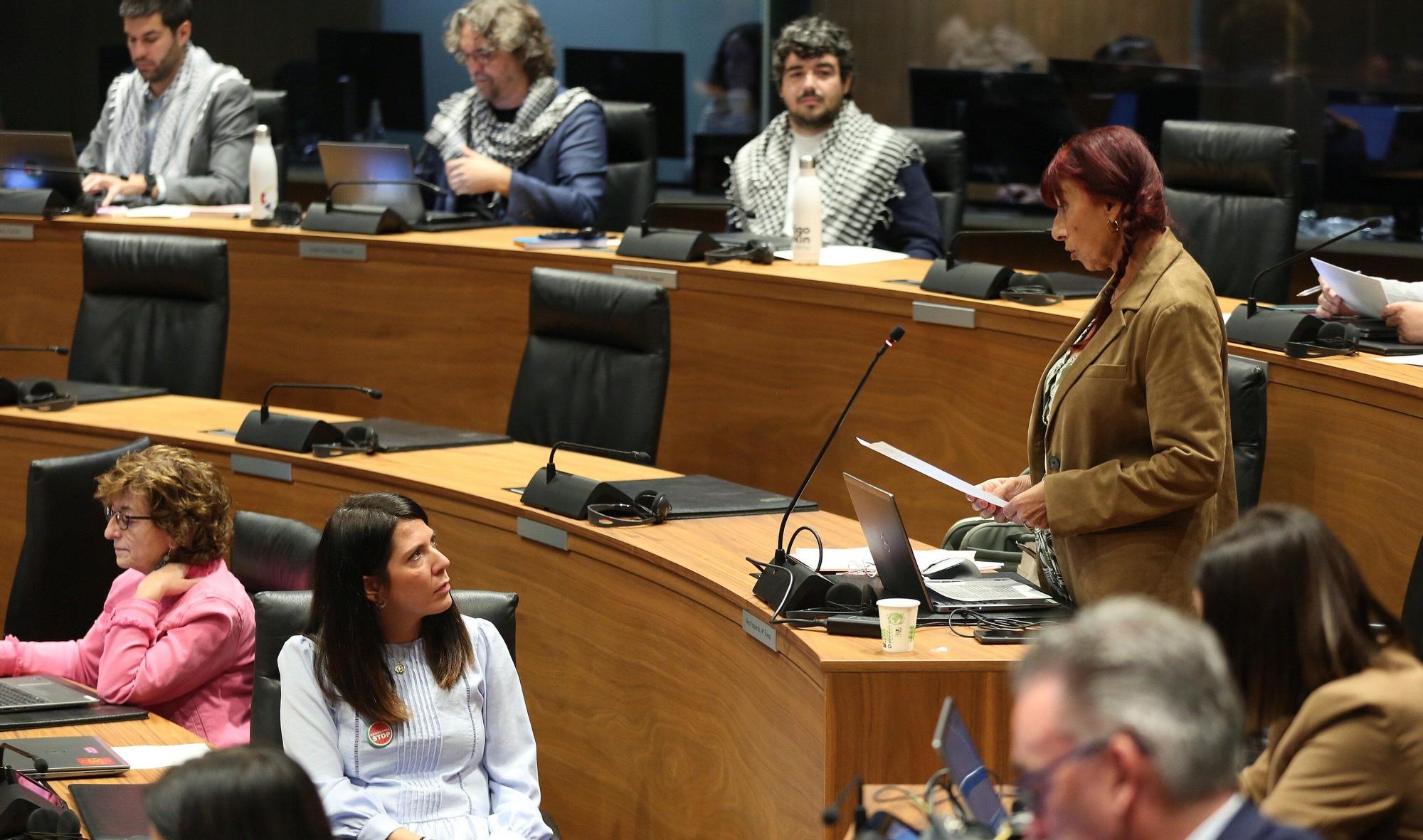 Fotos del pleno del Parlamento de Navarra del jueves 2 de octubre