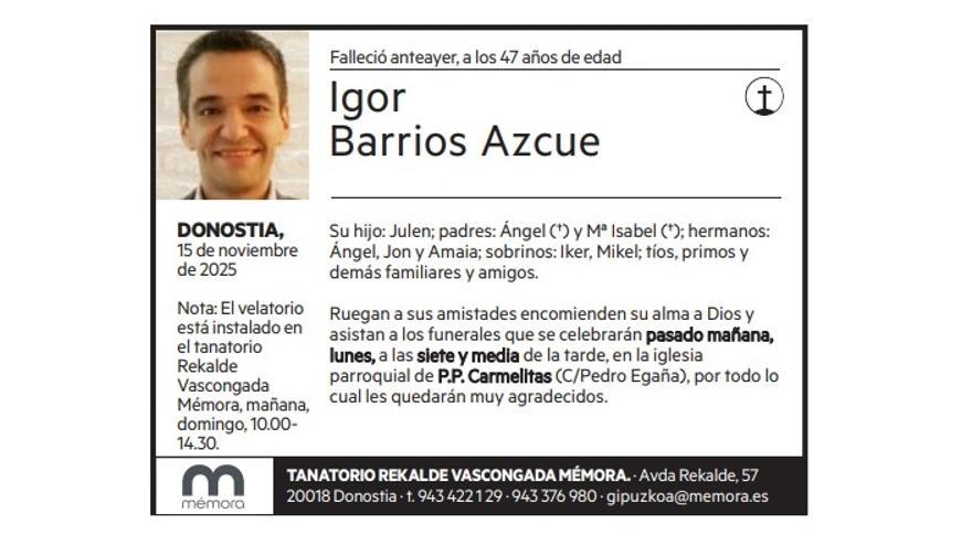 Igor Barrios Azcue