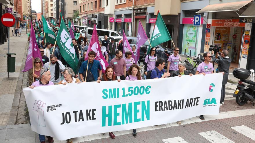 Primero de Mayo | ELA exige un SMI de 1.500 euros en Navarra