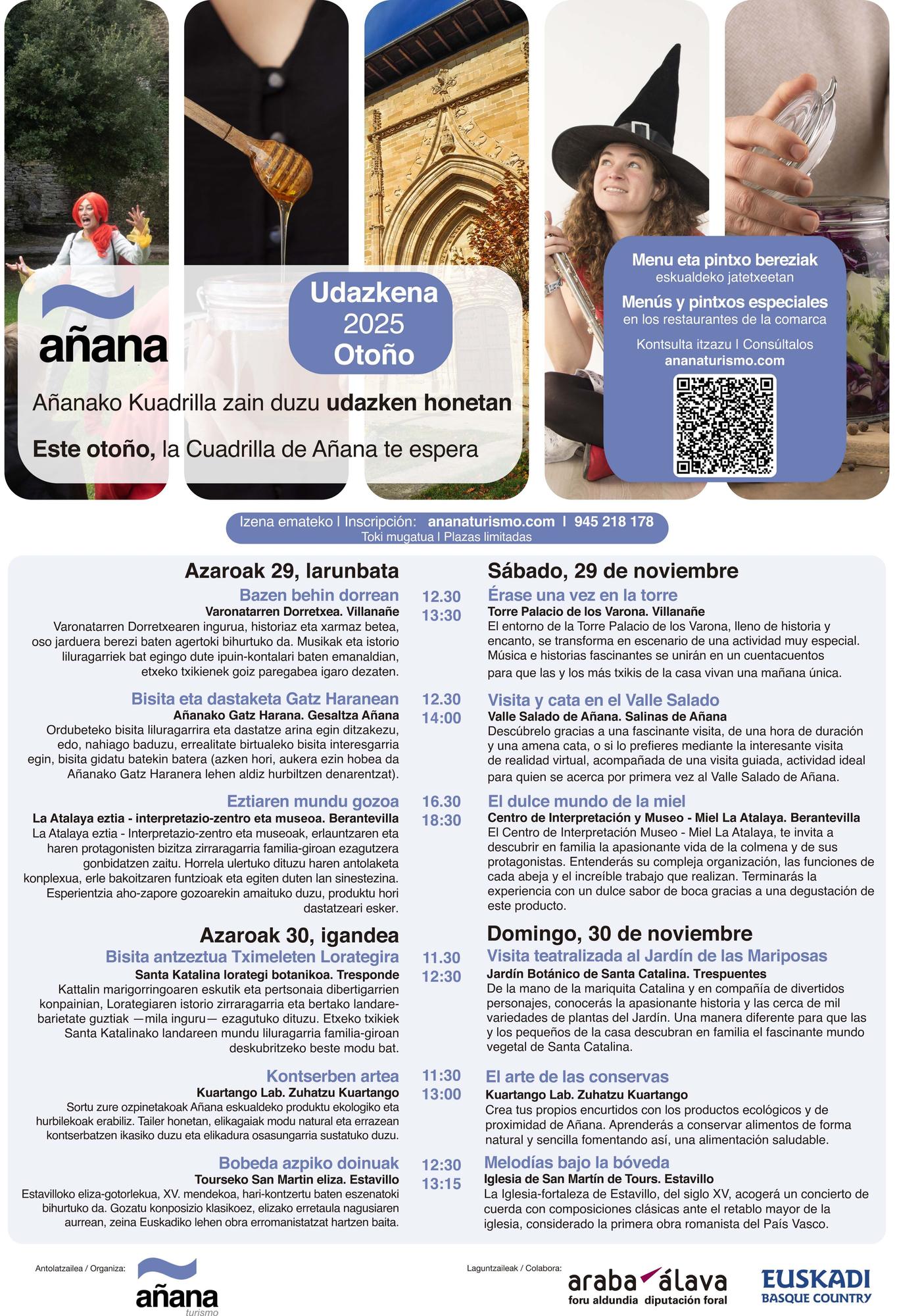 Cartel de las XV Jornadas Gastronomicas de la Cuadrilla de Añana