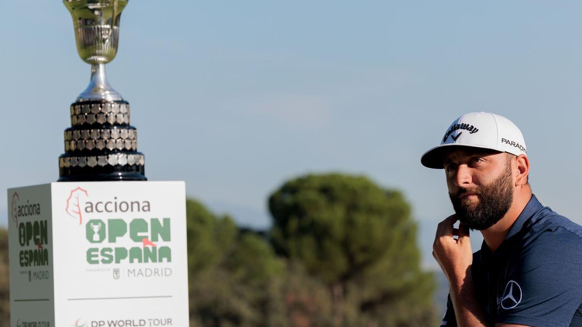 Jon Rahm, durante la presentación oficial del Open de España en el Club de Campo Villa de Madrid.