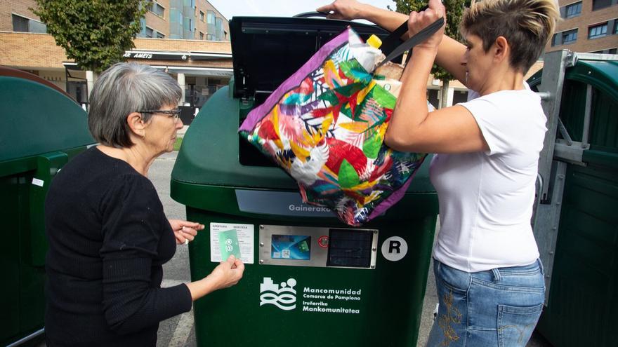 Los resultados del contenedor de tarjeta sitúan a la Comarca de Pamplona con los mejores datos del Estado