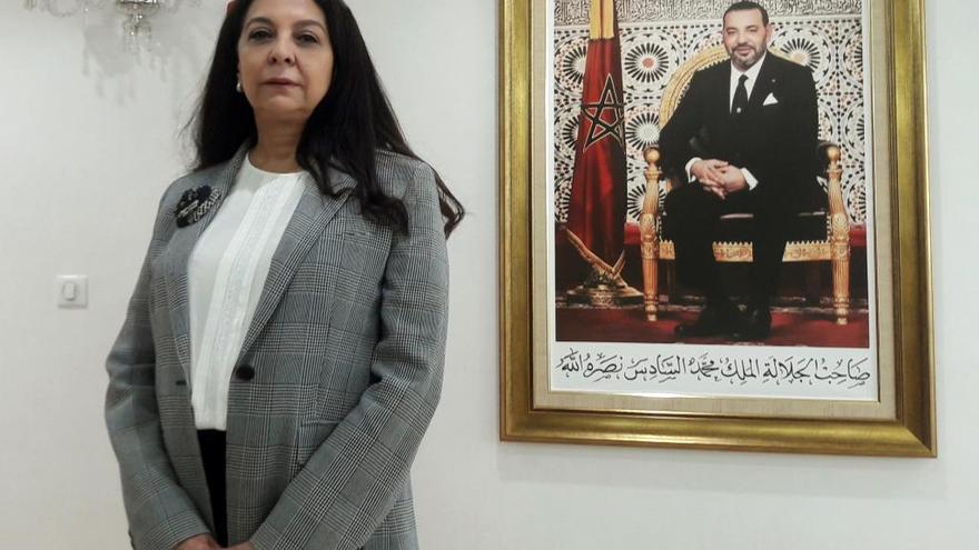 La Embajadora de Marruecos en Madrid, Karima Benyaich.