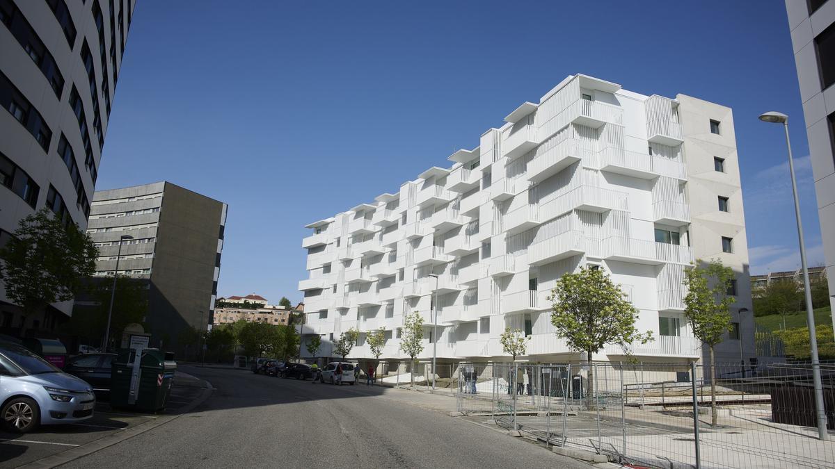 Edificio de viviendas protegidas, en este caso de alquiler, en Erripagaña.