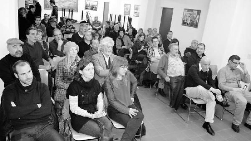 Presentación del Círculo de Podemos, ayer en la Casa de Cultura de Tafalla.