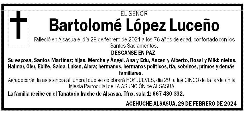 Bartolomé López Luceño