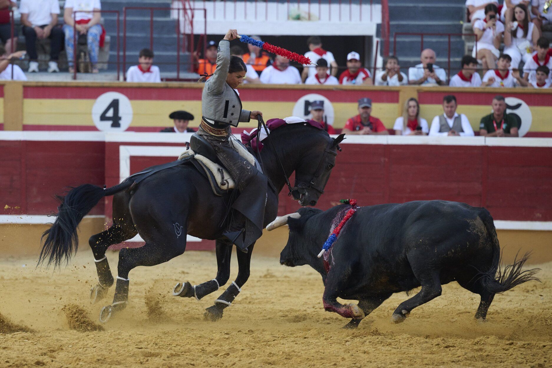 Fotos de la corrida de rejones de este domingo en fiestas de Tudela