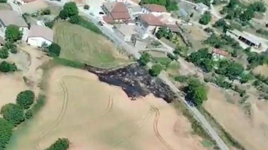 Controlado un incendio de cereal sin cosechar en Goñi