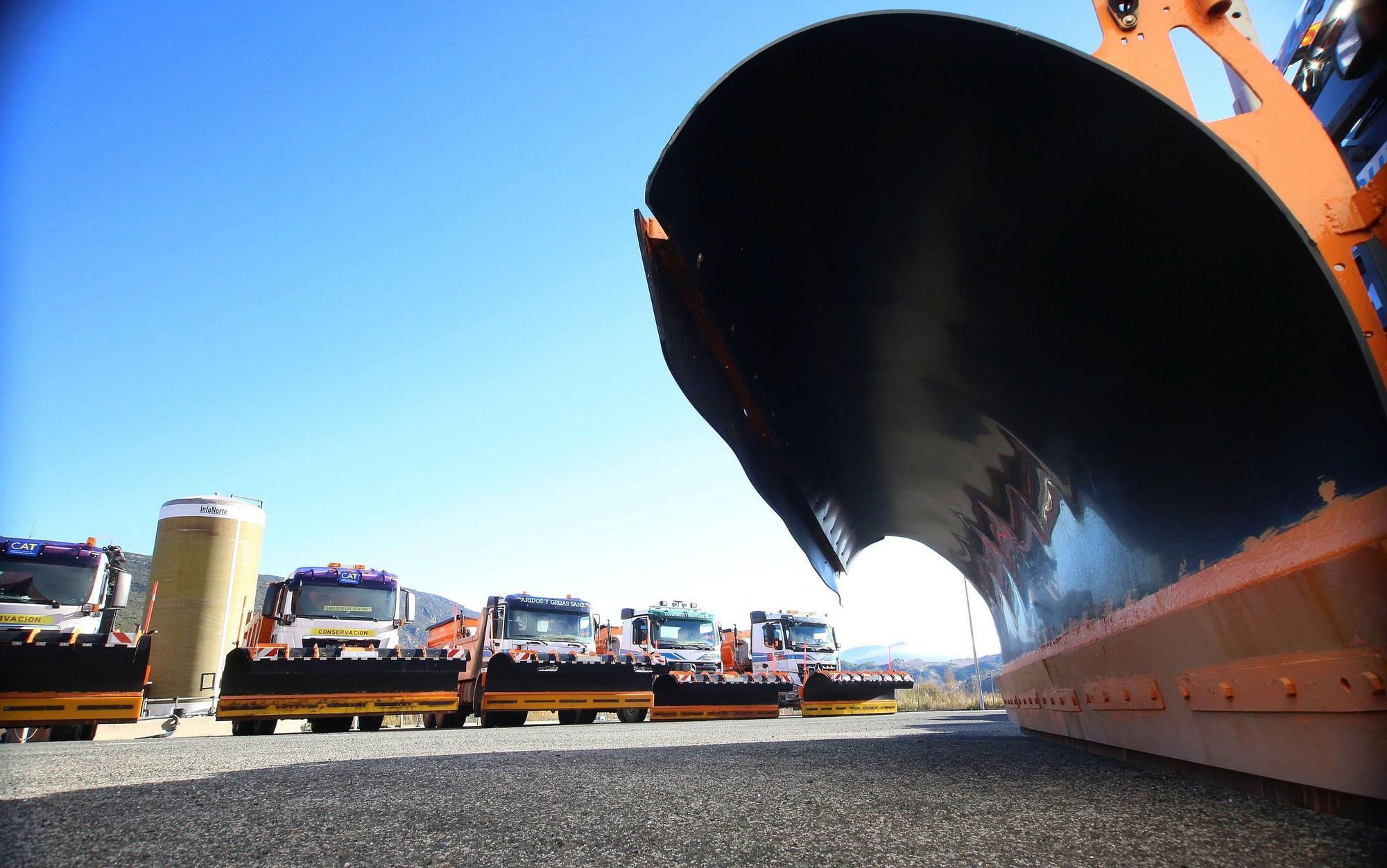 El Centro de Conservación de Carreteras de Liédena, preparado para el invierno en Navarra