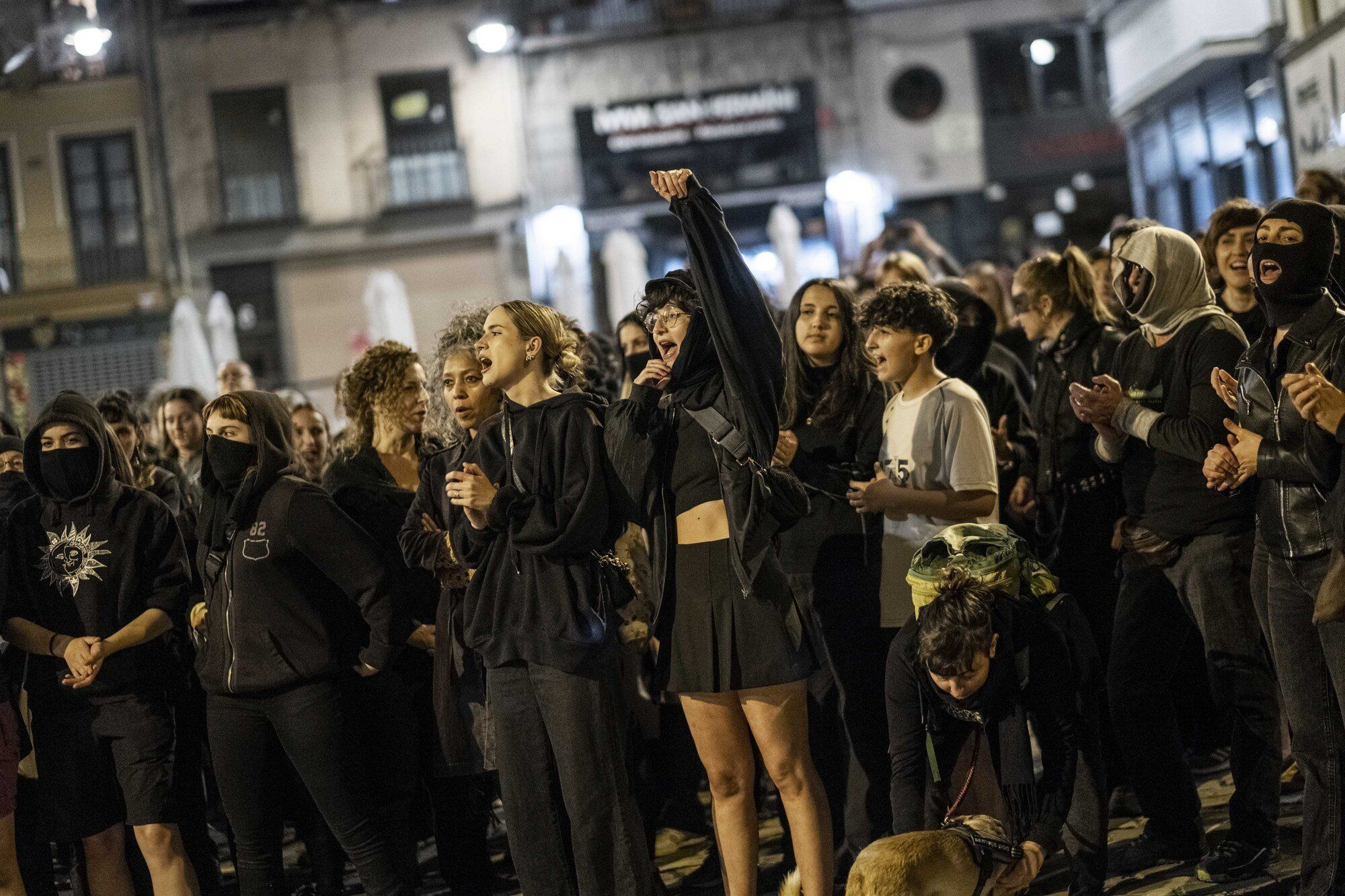 Manifestación nocturna en Pamplona contra las agresiones sexuales