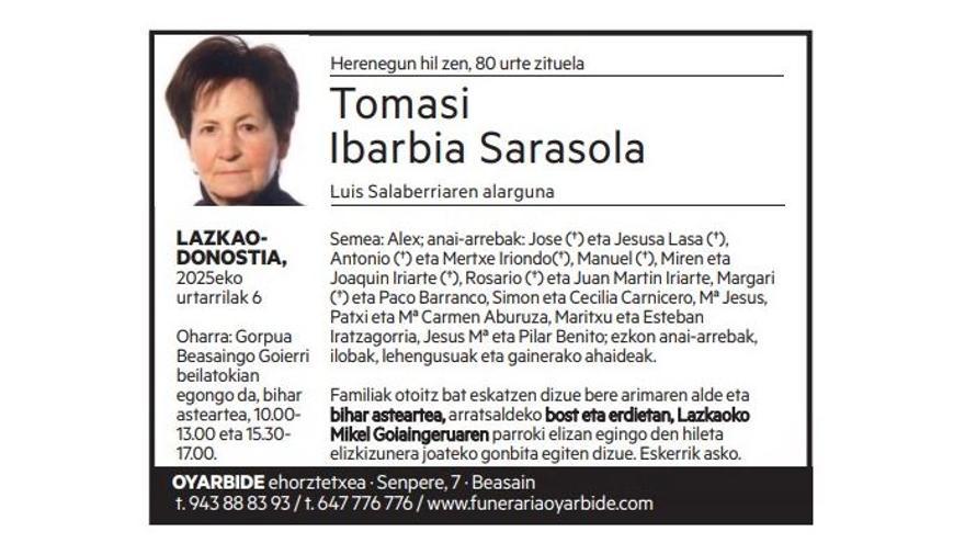 Tomasi Ibarbia Sarasola