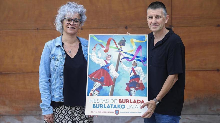 Oskar Montero anuncia de nuevo las fiestas de Burlada con 'Festa gurutzatzen/Trenzando la fiesta'