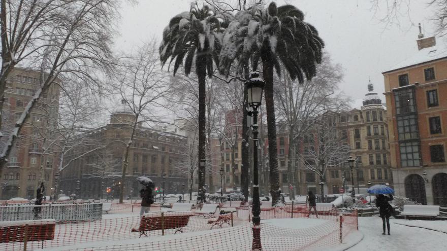 Euskadi activará el sábado el aviso amarillo por nieve por debajo de 1.000 metros