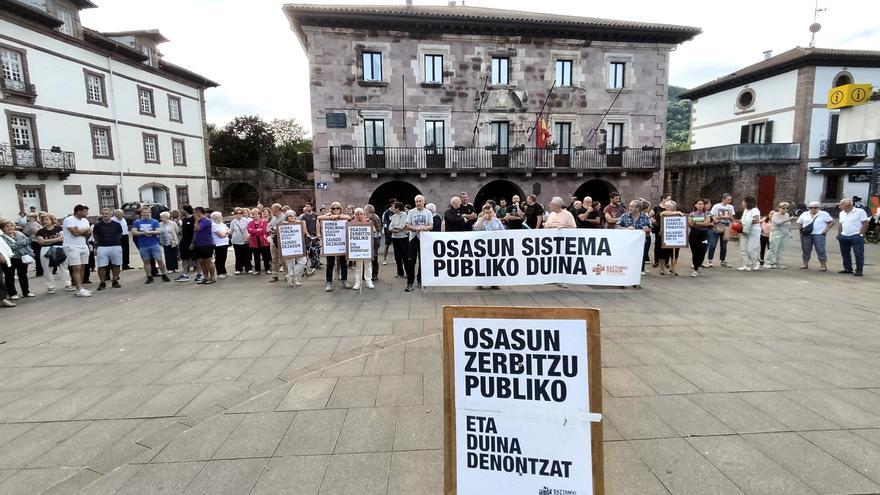 Última concentración del curso “por un sistema digno de salud” en Elizondo