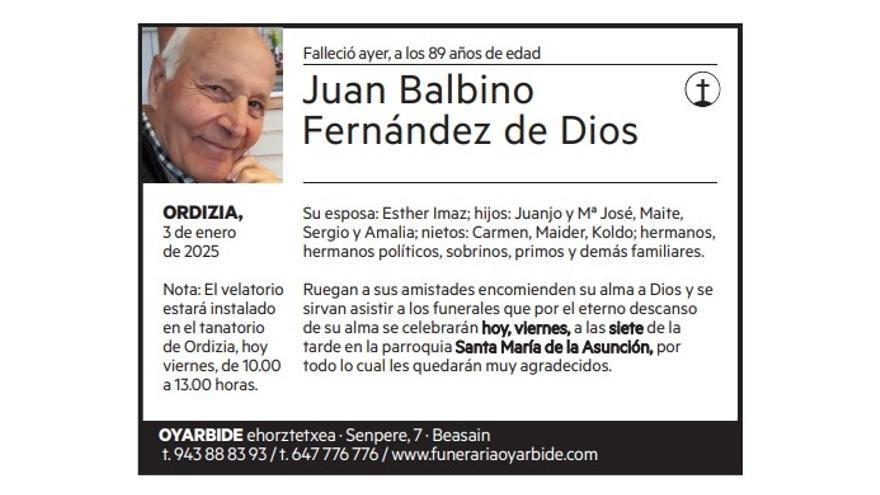 Juan Balbino Fernández de Dios