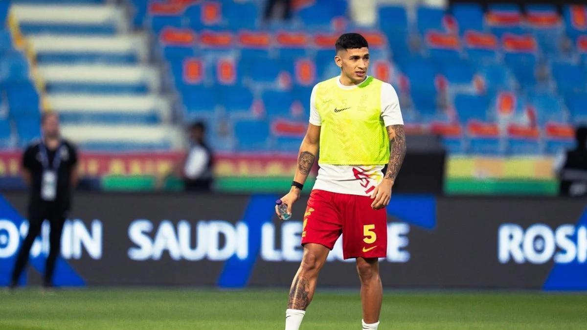 Equi Fernández, antes de un partido con Al Qadsiah