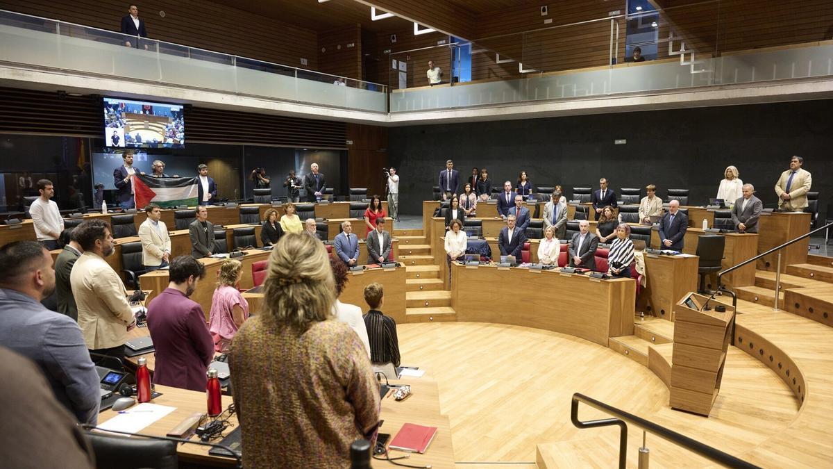 Imagen del último pleno del Parlamento de Navarra.