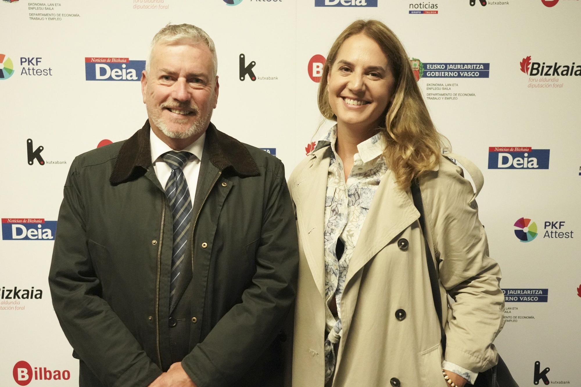Iñaki Navarro e Itxaso Agirre, de Banco Sabadell.