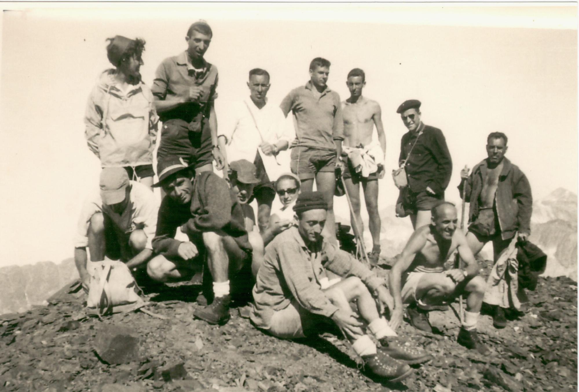 En la cima del Gran Bachimala (1963).