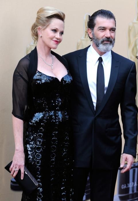 Antonio Banderas con su exmjuer Melanie Griffith.