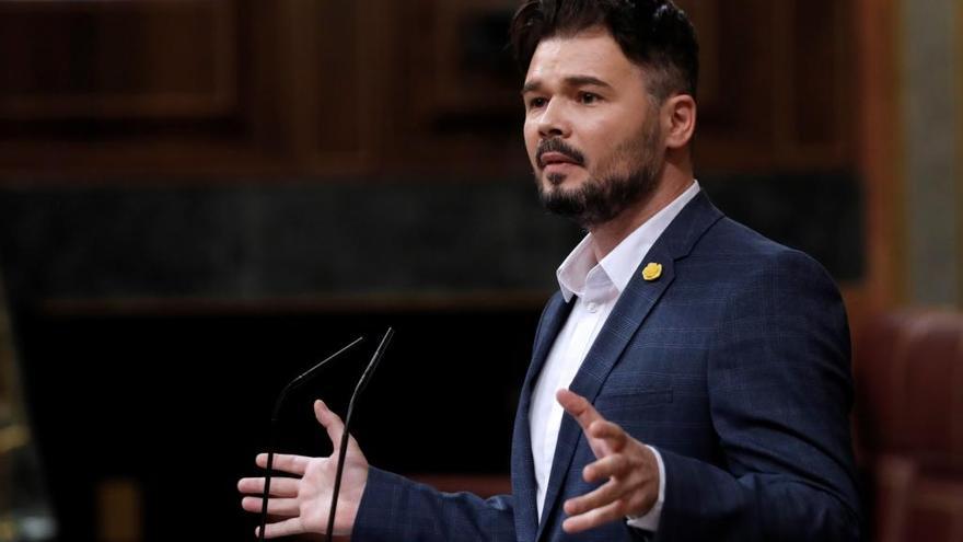 Gabriel Rufián, portavoz de ERC en el Congreso de los Diputados