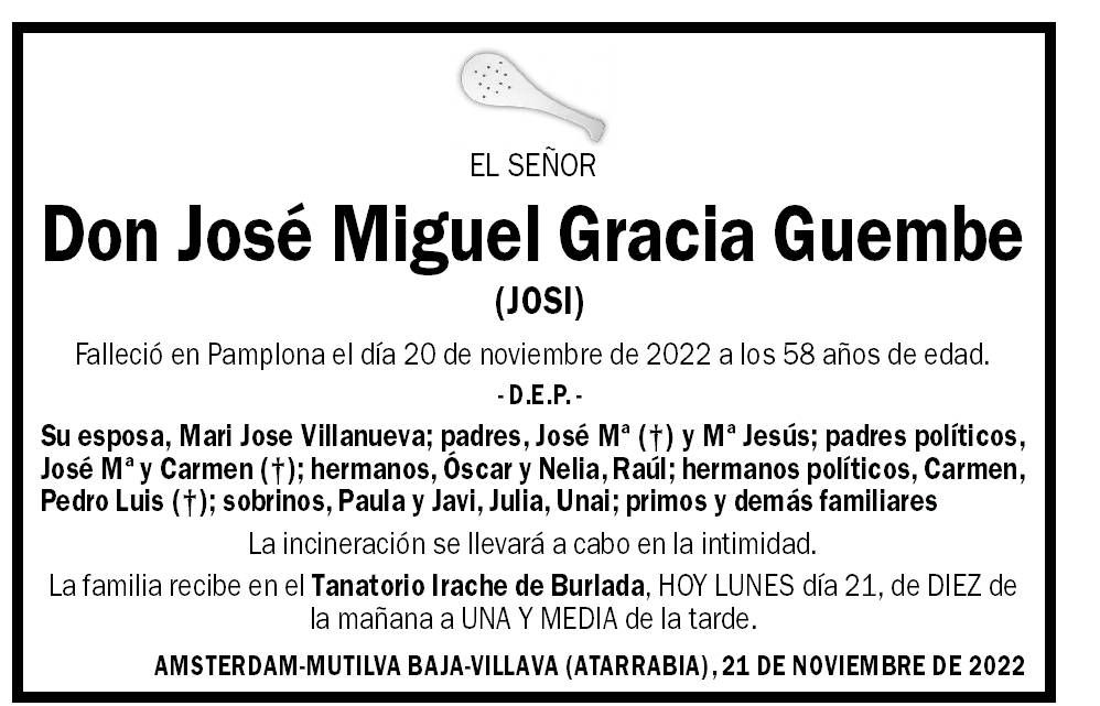 José Miguel Gracia Guembe