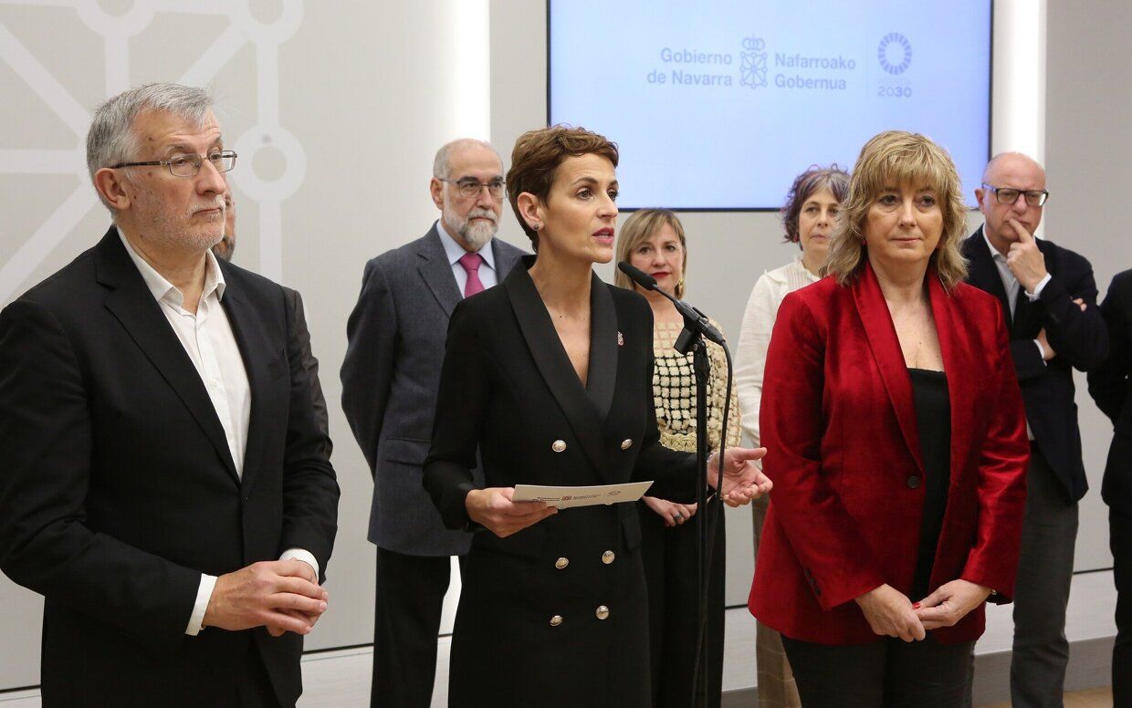 El tradicional brindis navideño del Gobierno de Navarra