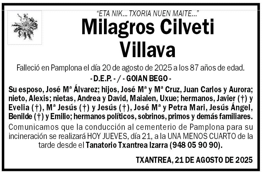 Milagros Cilveti Villava