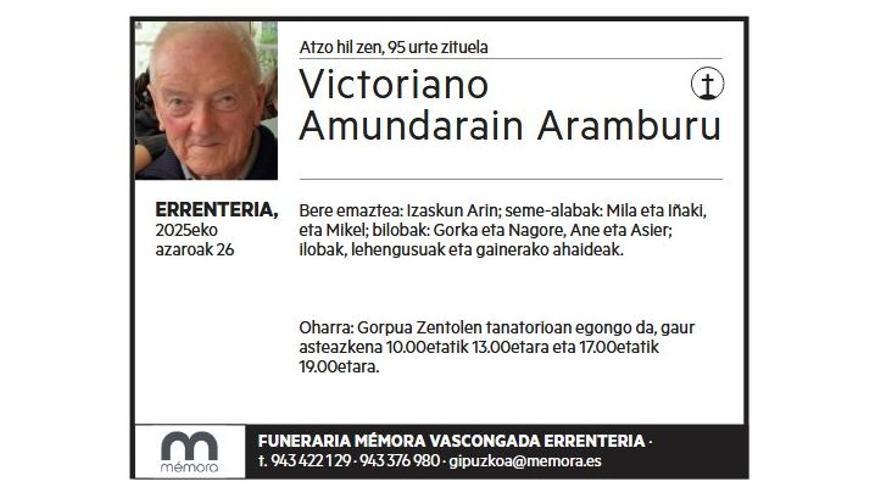 VICTORIANO AMUNDARAIN ARAMBURU