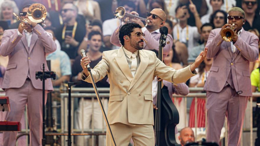 Arranca el quinto concierto de Bad Bunny en Madrid, que coincide con la Vigilia de León XIV en Madrid