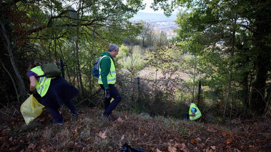 'Arqueología' de la basura en el monte Ezkaba