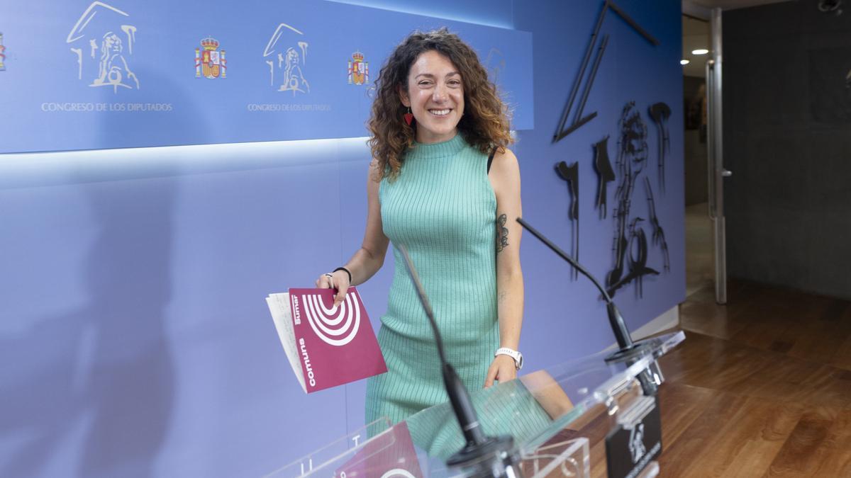 La diputada de Sumar en el Congreso Aina Vidal La diputada de Sumar en el Congreso Aina Vidal