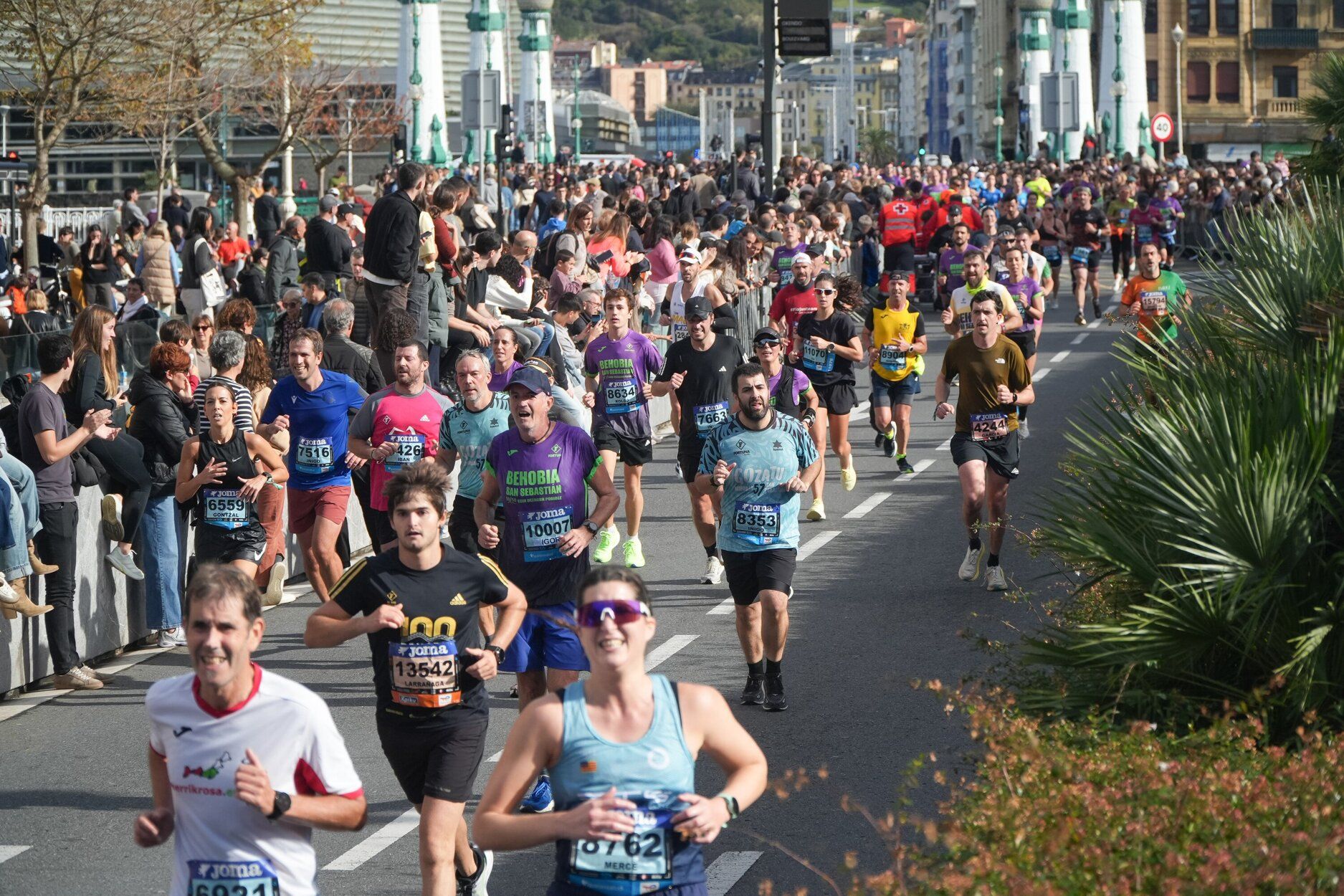 Los últimos metros de la Behobia