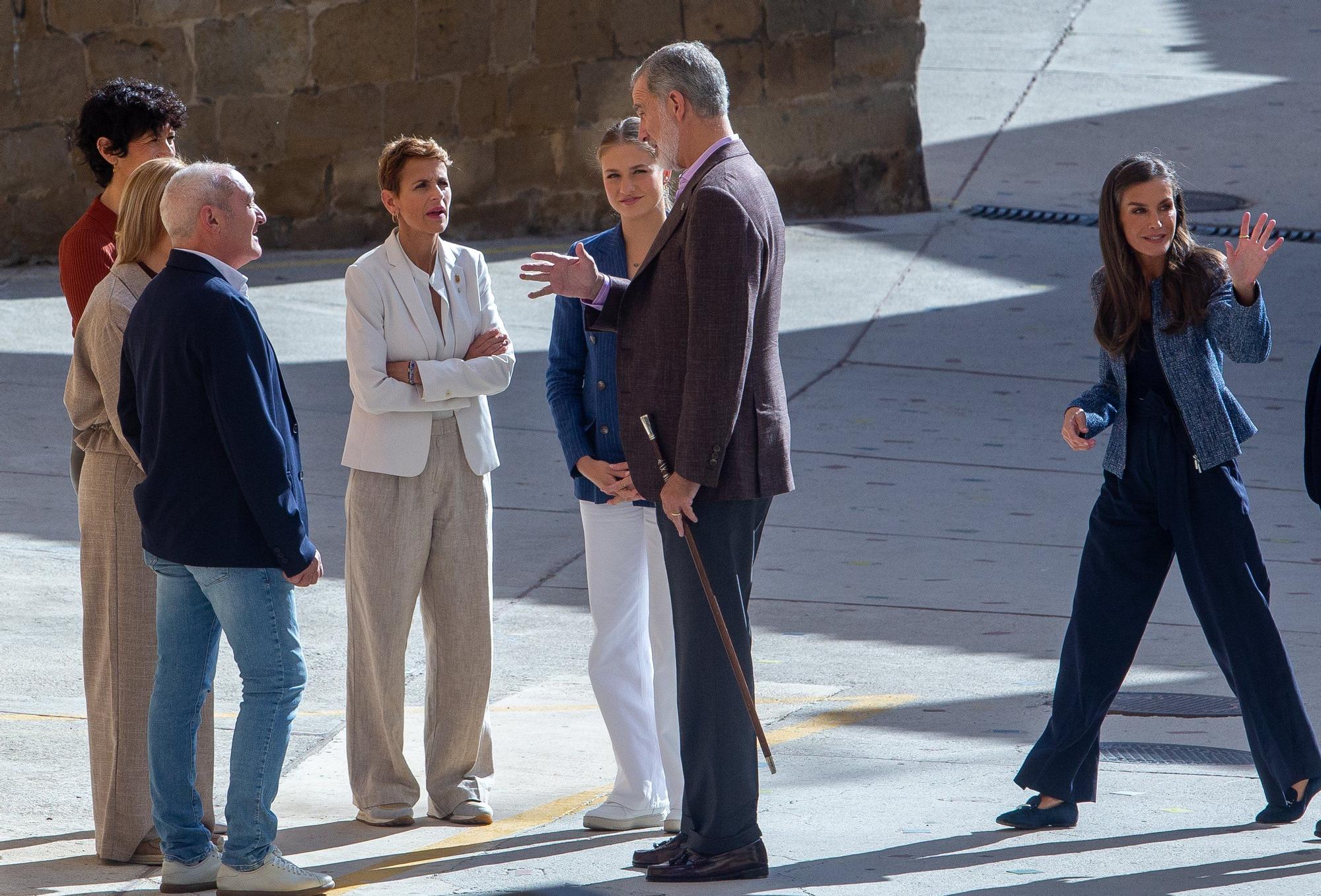 Fotos de la visita de los Reyes a Olite y Tudela