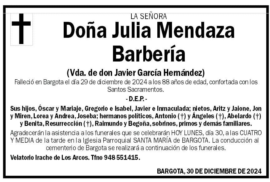Julia Mendaza Barbería