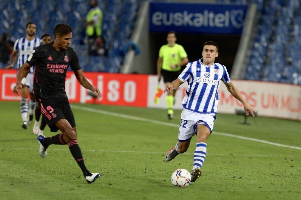 Partido disputado en Anoeta entre Real Sociedad y Real Madrid.