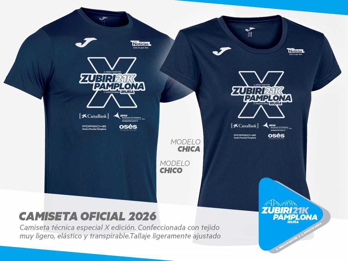 Modelo de la camiseta técnica de Joma de esta edición.
