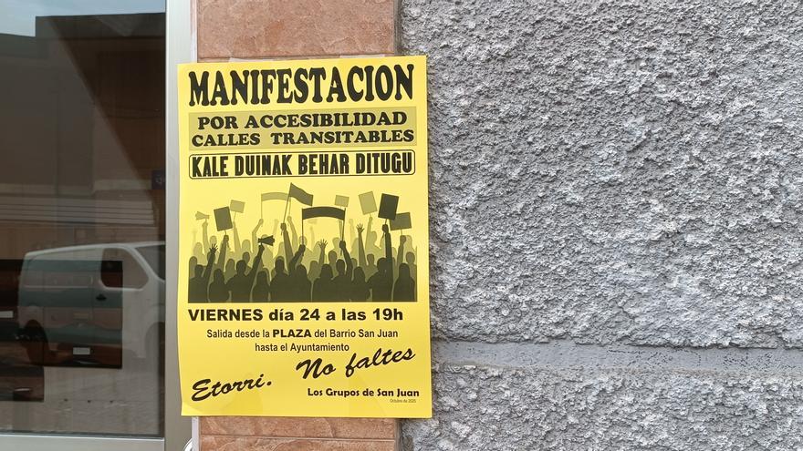 Los vecinos de San Juan se manifestarán mañana para pedir mejoras en este barrio de Santurtzi