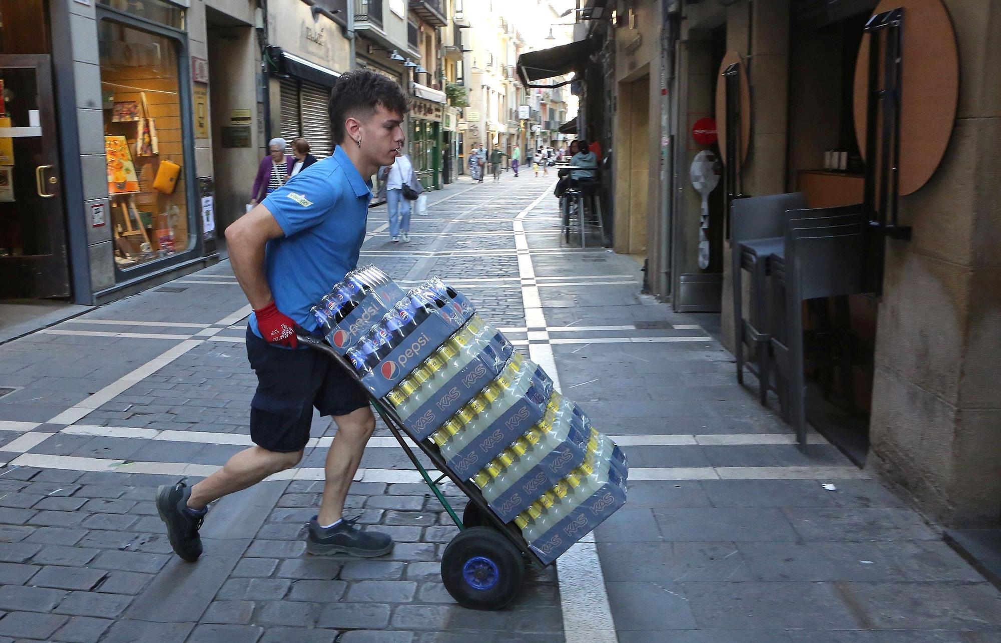 Los preparativos para San Fermín 2024