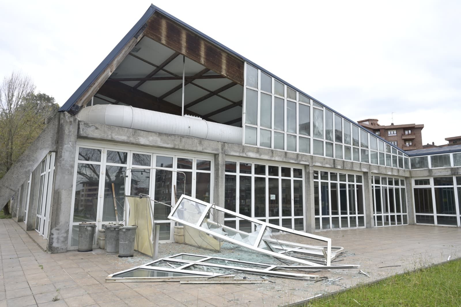 Consecuencias de las fuertes rachas de viento en Bizkaia