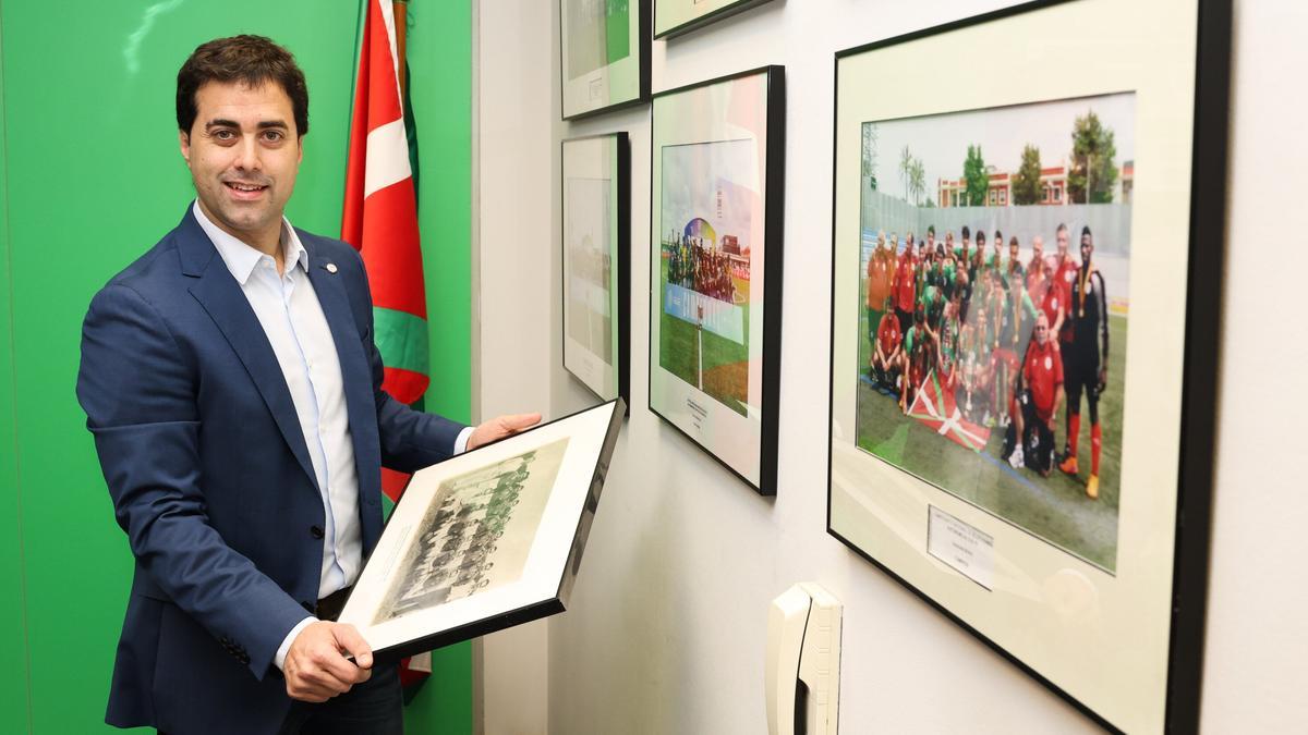 Iker Goñi, presidente de la Federación Vasca de Fútbol