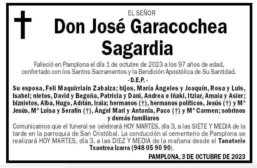 José Garacochea Sagardia