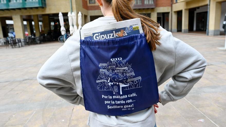 Éxito rotundo de la mochila copera de NOTICIAS DE GIPUZKOA