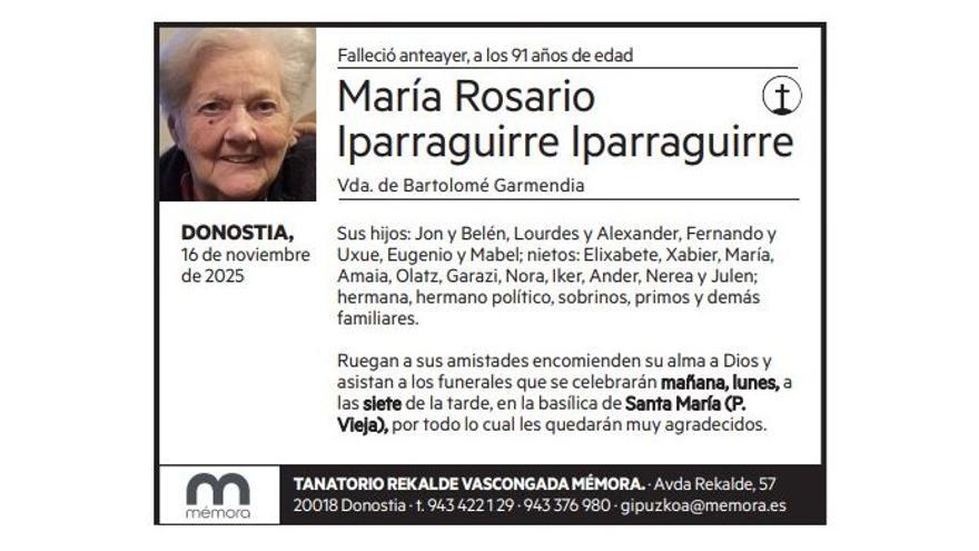 María Rosario Iparraguirre Iparraguirre
