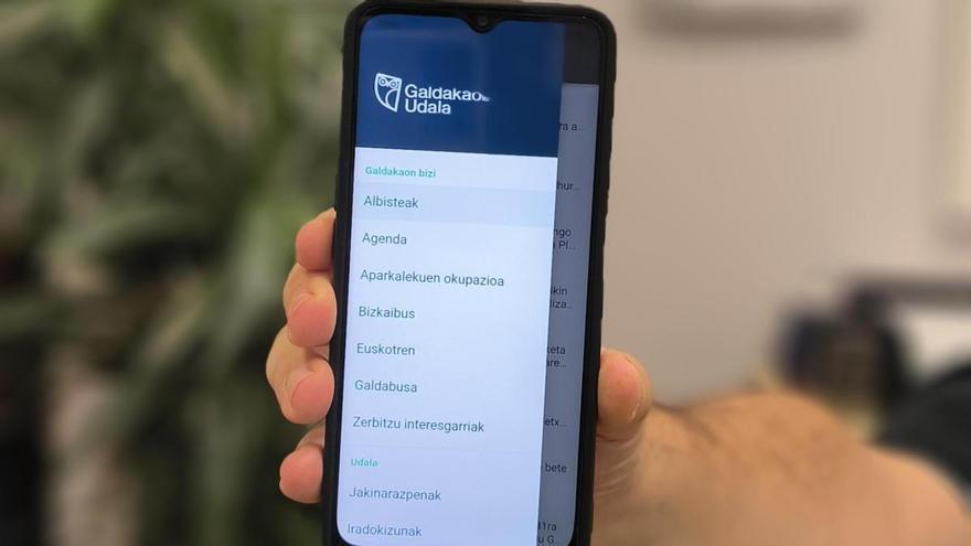 Galdakao actualiza su app con información sobre los parkings, Galdabusa y trenes