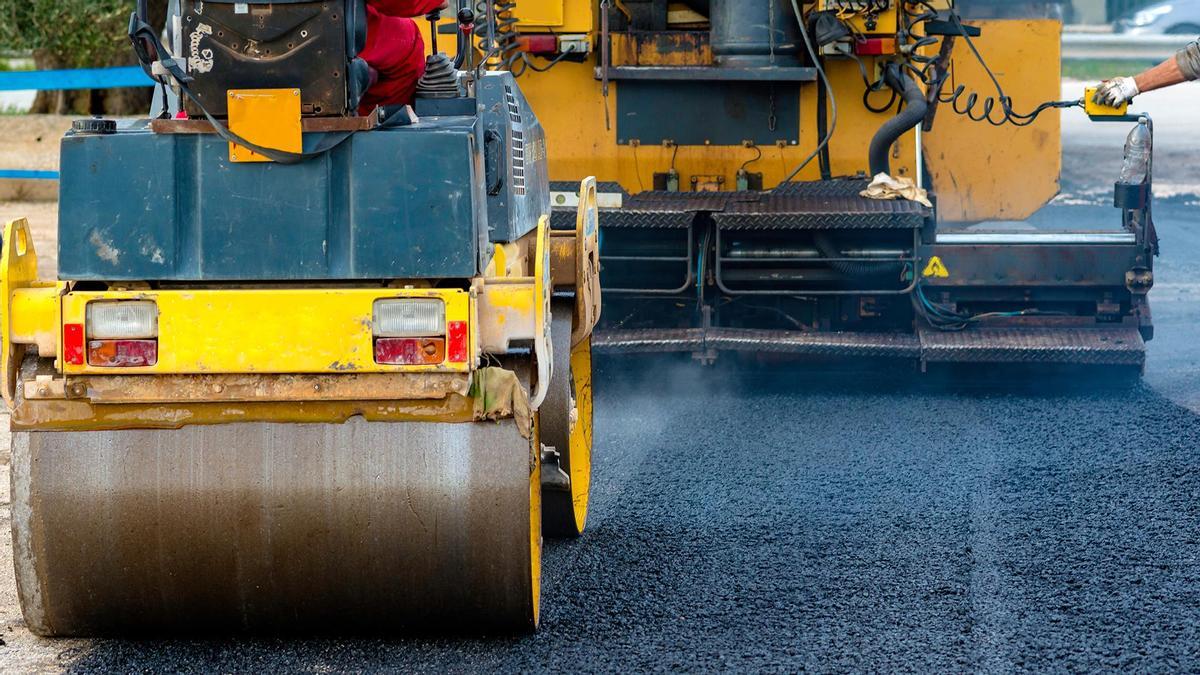 Labores de reasfaltado realizadas esta semana